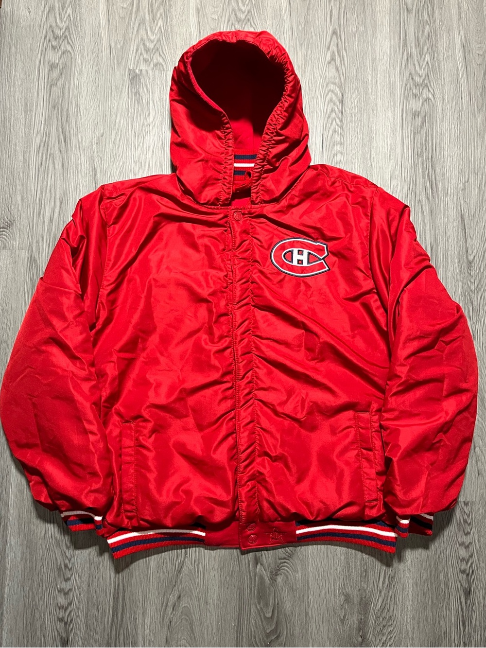 90s Montréal Canadiens vintage JH Designs NHL reversible varsity puffer jacket